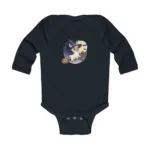 Cartoon Lama Long Sleeve Baby Bodysuit – Cute Witch Halloween Outfit - Image 4