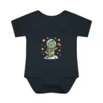 Cartoon Dino Short Sleeve Baby Bodysuit – Cute Space Explorer Outfit - Image 12