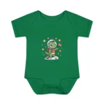 Cartoon Dino Short Sleeve Baby Bodysuit – Cute Space Explorer Outfit - Image 8