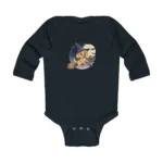 Cartoon Puppy Long Sleeve Baby Bodysuit – Cute Witch Halloween Outfit - Image 6