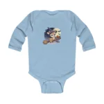 Cartoon Deer Long Sleeve Baby Bodysuit – Cute Witch Halloween Outfit - Image 2