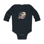 Cartoon Deer Long Sleeve Baby Bodysuit – Cute Witch Halloween Outfit - Image 7