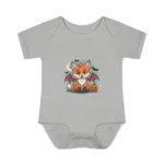 Baby Short Sleeve Bodysuit - Adorable Halloween Fox Cute Outfit - Image 2