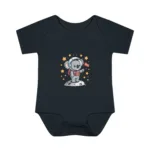 Cartoon Koala Short Sleeve Baby Bodysuit – Cute Space Explorer Outfit - Image 11