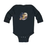 Cartoon Giraffe Long Sleeve Baby Bodysuit – Cute Witch Halloween Outfit - Image 4