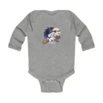 Cartoon Poddle Long Sleeve Baby Bodysuit – Cute Witch Halloween Outfit - Image 3