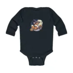 Cartoon Fox Long Sleeve Baby Bodysuit – Cute Witch Halloween Outfit - Image 6