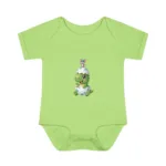 Cute Dinosaur Short Sleeve Baby Bodysuit – Adorable Dino and Chick Friendship Infant Outfit - Image 18