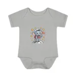 Cartoon Elephant Short Sleeve Baby Bodysuit – Cute Astronaut Costume - Image 4