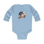 Cartoon Cat Long Sleeve Baby Bodysuit – Cute Witch Halloween Outfit - Image 4