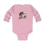 Cartoon Cat Long Sleeve Baby Bodysuit – Cute Witch Halloween Outfit - Image 5