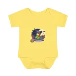 Cartoon Parrot Short Sleeve Baby Bodysuit – Cute Witch Halloween Outfit - Image 10