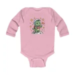 Cartoon Dino Long Sleeve Baby Bodysuit – Cute Space Explorer Outfit - Image 14