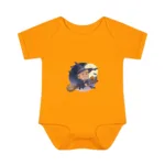 Cartoon Trump Long Sleeve Baby Bodysuit – Cute Witch Halloween Outfit - Image 4
