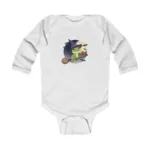 Cartoon Frog Long Sleeve Baby Bodysuit – Cute Witch Halloween Outfit - Image 8