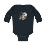 Cartoon Frog Long Sleeve Baby Bodysuit – Cute Witch Halloween Outfit - Image 4