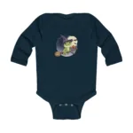 Cartoon Frog Long Sleeve Baby Bodysuit – Cute Witch Halloween Outfit - Image 5