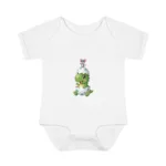 Cute Dinosaur Short Sleeve Baby Bodysuit – Adorable Dino and Chick Friendship Infant Outfit - Image 17