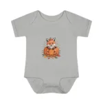 Cute Fox Short Sleeve Baby Bodysuit – Adorable Halloween Outfit for Babies - Image 3