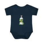 Cute Dinosaur Short Sleeve Baby Bodysuit – Adorable Dino and Chick Friendship Infant Outfit - Image 12