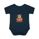 Cute Fox Short Sleeve Baby Bodysuit – Adorable Halloween Outfit for Babies - Image 8