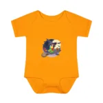 Cartoon Parrot Short Sleeve Baby Bodysuit – Cute Witch Halloween Outfit - Image 8