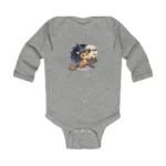 Cartoon Giraffe Long Sleeve Baby Bodysuit – Cute Witch Halloween Outfit - Image 2