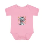 Cartoon Elephant Short Sleeve Baby Bodysuit – Cute Astronaut Costume - Image 8