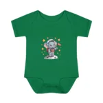 Cartoon Elephant Short Sleeve Baby Bodysuit – Cute Astronaut Costume - Image 5