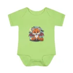 Baby Short Sleeve Bodysuit - Adorable Halloween Fox Cute Outfit - Image 3