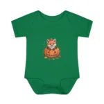 Cute Fox Short Sleeve Baby Bodysuit – Adorable Halloween Outfit for Babies - Image 4