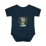 Cartoon Dino Short Sleeve Baby Bodysuit – Cute Space Explorer Outfit - Image 14