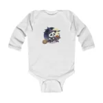 Cartoon Panda Long Sleeve Baby Bodysuit – Cute Witch Halloween Outfit - Image 2