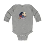 Cartoon Superman Long Sleeve Baby Bodysuit – Cute Witch Halloween Outfit - Image 3