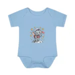Cartoon Elephant Short Sleeve Baby Bodysuit – Cute Astronaut Costume - Image 6