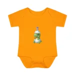 Cute Dinosaur Short Sleeve Baby Bodysuit – Adorable Dino and Chick Friendship Infant Outfit - Image 14
