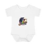 Cartoon Parrot Short Sleeve Baby Bodysuit – Cute Witch Halloween Outfit - Image 6