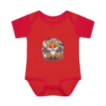 Baby Short Sleeve Bodysuit - Adorable Halloween Fox Cute Outfit - Image 9
