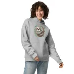 Cute Smiling Sloth Oversized Mom Hoodie I AS Colour 5161 - Image 10