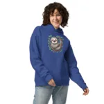 Cute Smiling Sloth Oversized Mom Hoodie I AS Colour 5161 - Image 7