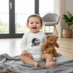 Cartoon Trump Long Sleeve Baby Bodysuit – Cute Witch Halloween Outfit