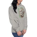 Cute Smiling Sloth Oversized Mom Hoodie I Cotton Heritage M2580 - Image 7