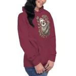Cute Smiling Sloth Oversized Mom Hoodie I Cotton Heritage M2580 - Image 3