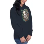 Cute Smiling Sloth Oversized Mom Hoodie I Cotton Heritage M2580 - Image 2