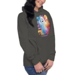 Thumbs Up Boo Oversized Mom Hoodie I Cotton Heritage M2580 - Image 7