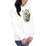 Cute Smiling Sloth Oversized Mom Hoodie I Cotton Heritage M2580 - Image 8