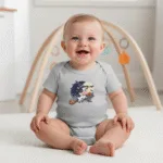 Cartoon Cow Short Sleeve Baby Bodysuit – Cute Witch Halloween Outfit - Image 2
