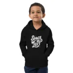 Space-Themed Kids Eco Hoodie - Kid Outfit, Outer Space Apparel - Image 4