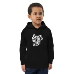 Space-Themed Kids Eco Hoodie - Kid Outfit, Outer Space Apparel - Image 7