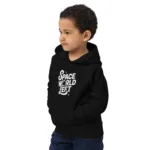 Space-Themed Kids Eco Hoodie - Kid Outfit, Outer Space Apparel - Image 5